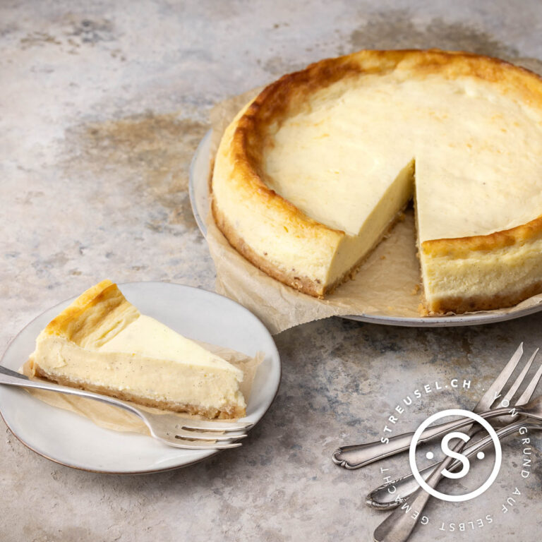 Baskischer Käsekuchen / Burnt Cheesecake – Rezept von Streusel