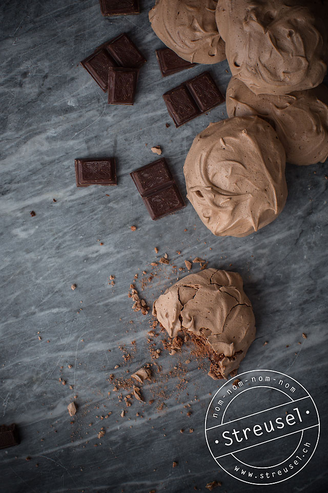 Rezept für Schokoladen-Meringues / Schokoladen-Baisers – selber machen