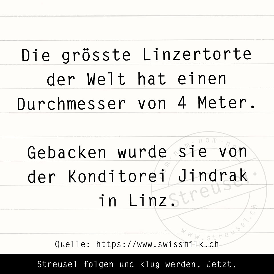 Food Facts zur Linzertorte.