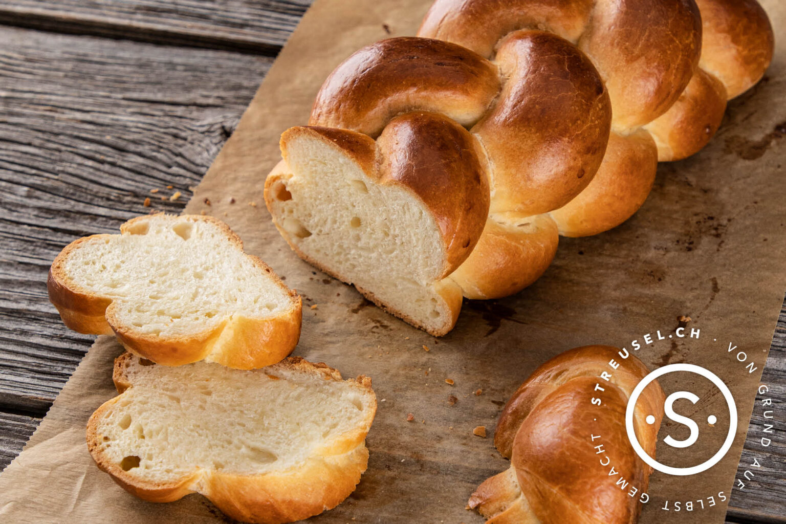 Butterzopf / Sonntagszopf – Rezept von Streusel