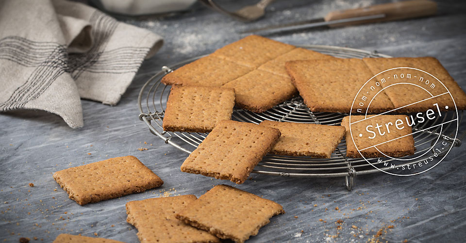 Graham Crackers / Vollkornkekse Rezept von Streusel