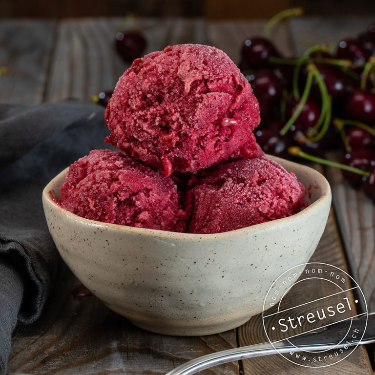 Erdbeersorbet – Rezept von Streusel Erdbeersorbet – Rezept von Streusel