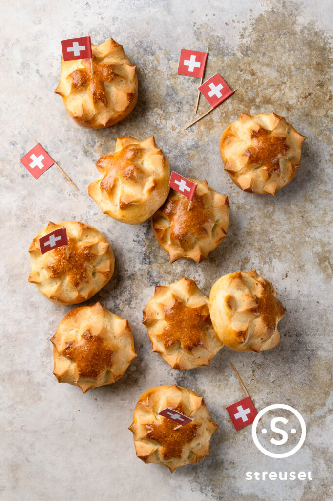 Rezept für selbst gemachte 1.-August-Weggen.