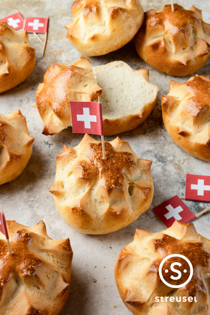 Rezept für selbst gemachte 1.-August-Weggen.
