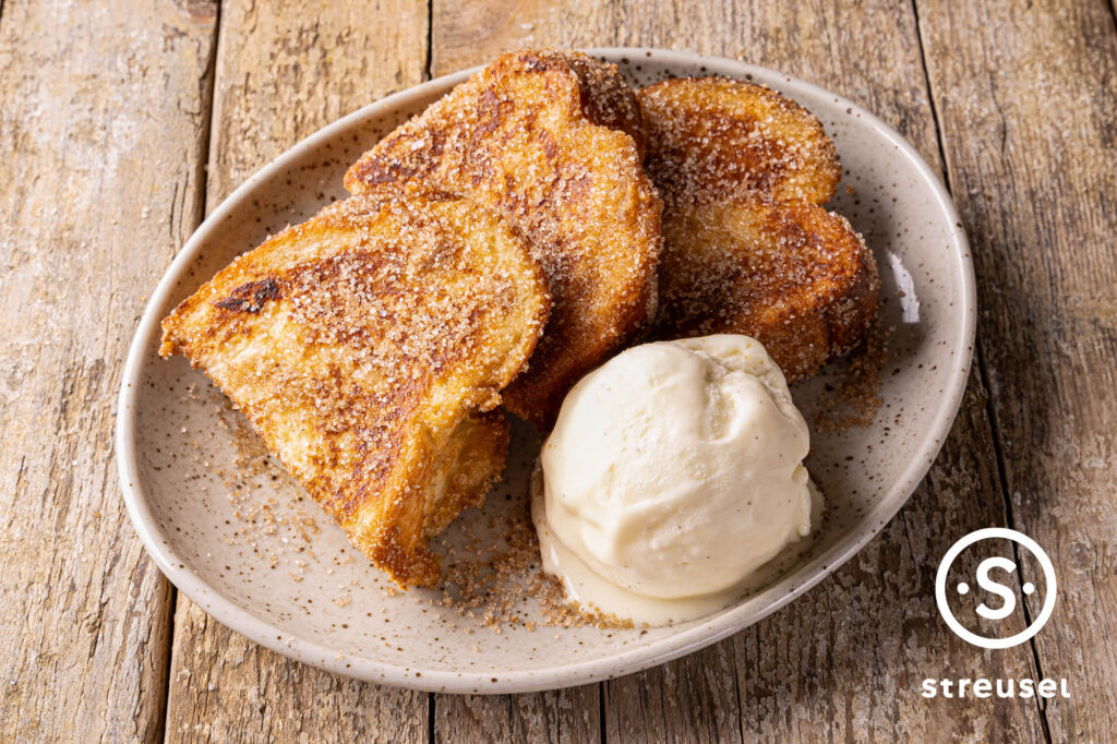 Rezept für selbst gemachte Fotzelschnitten aka. armer Ritter oder French Toast.