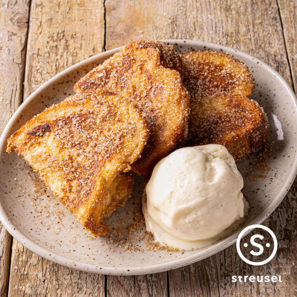 Rezept für selbst gemachte Fotzelschnitten aka. armer Ritter oder French Toast.