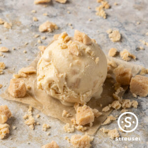 Rezept für selbst gemachtes Caramel-Eis / Karamell-Eis.