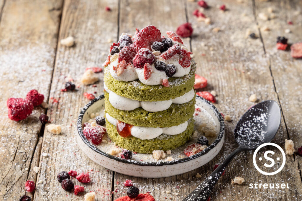 Rezept für selbst gemachte Matcha-Törtchen.