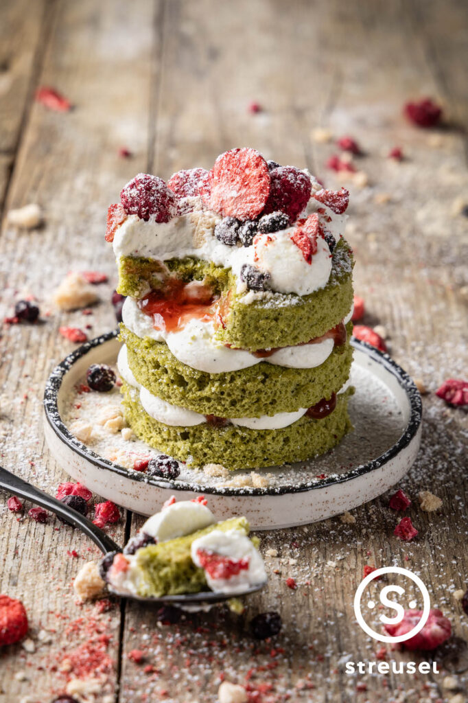 Rezept für selbst gemachte Matcha-Törtchen.