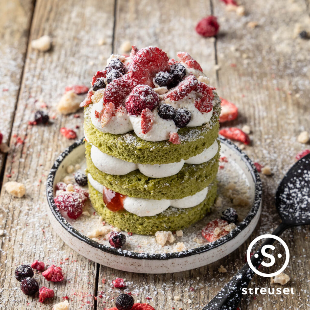 Rezept für selbst gemachte Matcha-Törtchen.