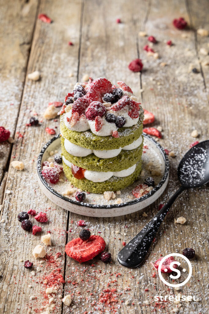 Rezept für selbst gemachte Matcha-Törtchen.
